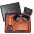box-coffret-cadeau-homme-montre-lunettes-portefeuille-porte-monnaie-carte-money-marron